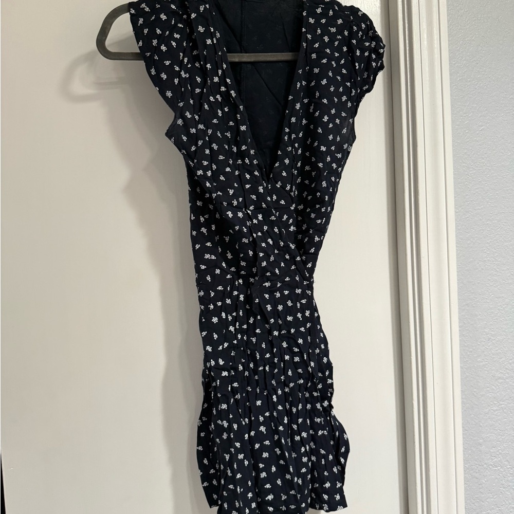 Brandy Melville Black and White Floral Dress